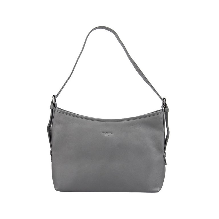 Сумка женская Dr.Koffer 32х23х12см см, нат.кожа серая