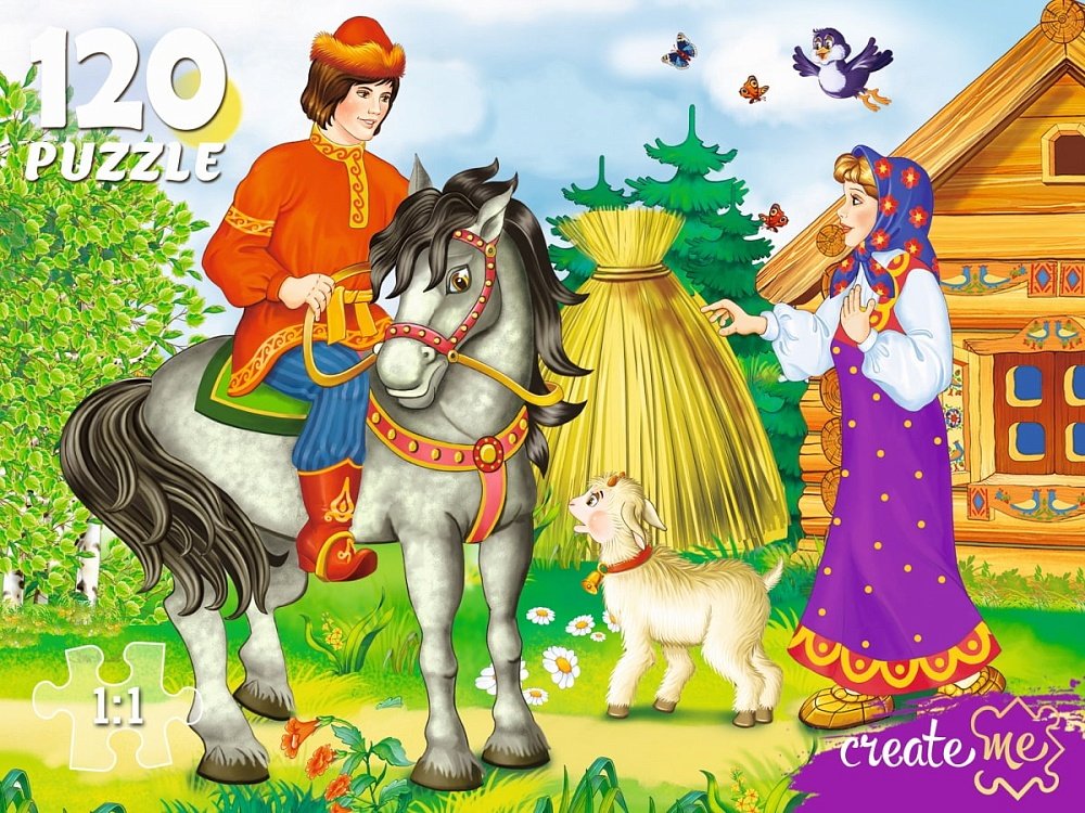 Пазлы  120 дет. "Детские сказки" Рыжий кот