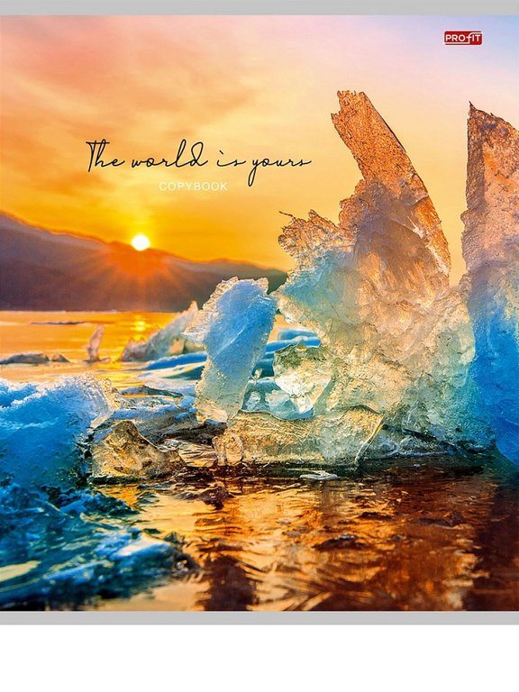 Тетрадь 96 лист лин. А5 на скрепке "ОЧАРОВАНИЕ ПРИРОДЫ" Profit