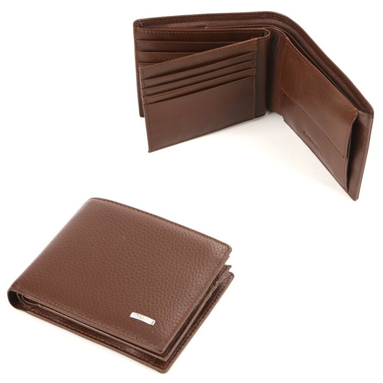 Портмоне FABRETTI мужское, нат.кожа, 12,5*10*3,5см, коричневый
