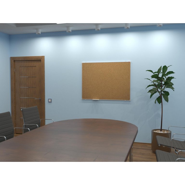 Доска пробковая  900*1200 мм алюмин. рамка Attache