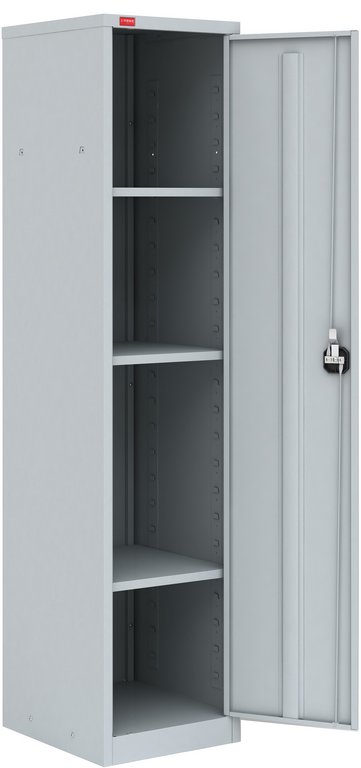 Шкаф архивный метал. однодверный (1860*425*500мм) 4 полки, замок