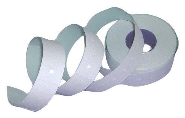 Лента для э/пистолетов цвет белый 21,5*12 прямоуг. (700 эт)