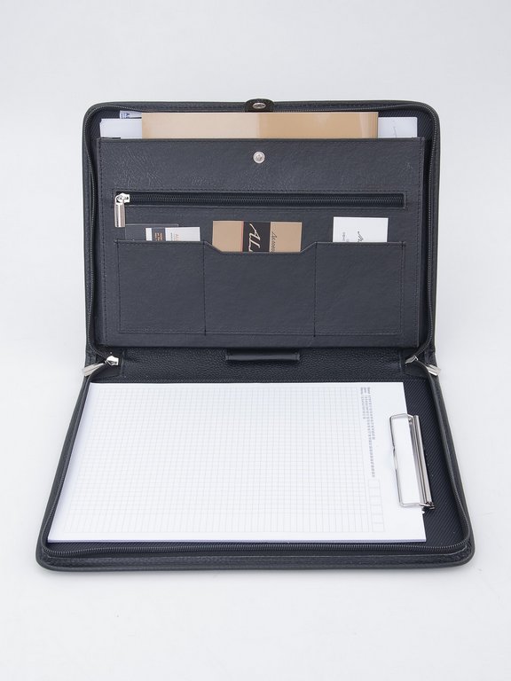 Папка Baron натур. кожа, черная 34*25*3 см