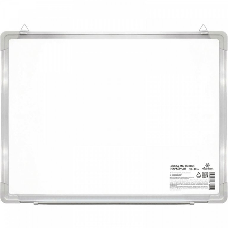 Доска маркерная  600*900 мм (магнит) Attomex с лотком, алюм. рама, лаковое покрытие