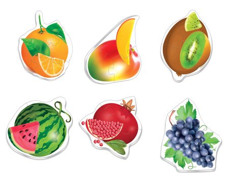 Пазлы MAXI  18 дет. "Фрукты/ягоды" Русский стиль