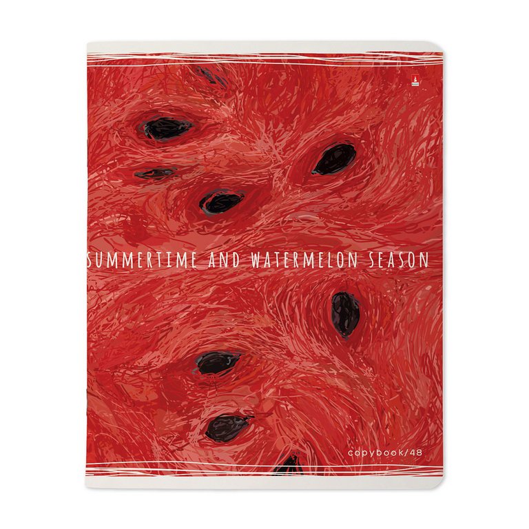 Тетрадь 48 лист кл. А5 на скрепке "EXOTIC FRUITS" 5 ВИДОВ