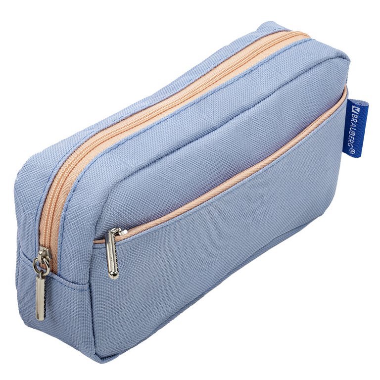 Пенал  для девочки BRAUBERG "Pastel" 21х9,5х5см (ассорти)