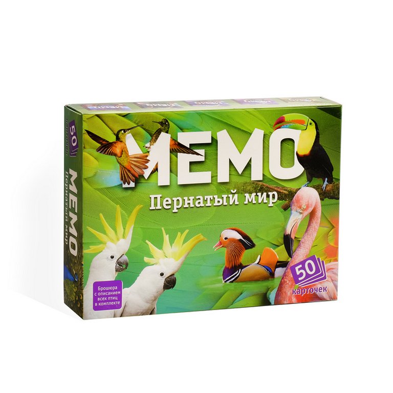 Игра настольная  Мемо "Пернатый мир" Нескучные игры