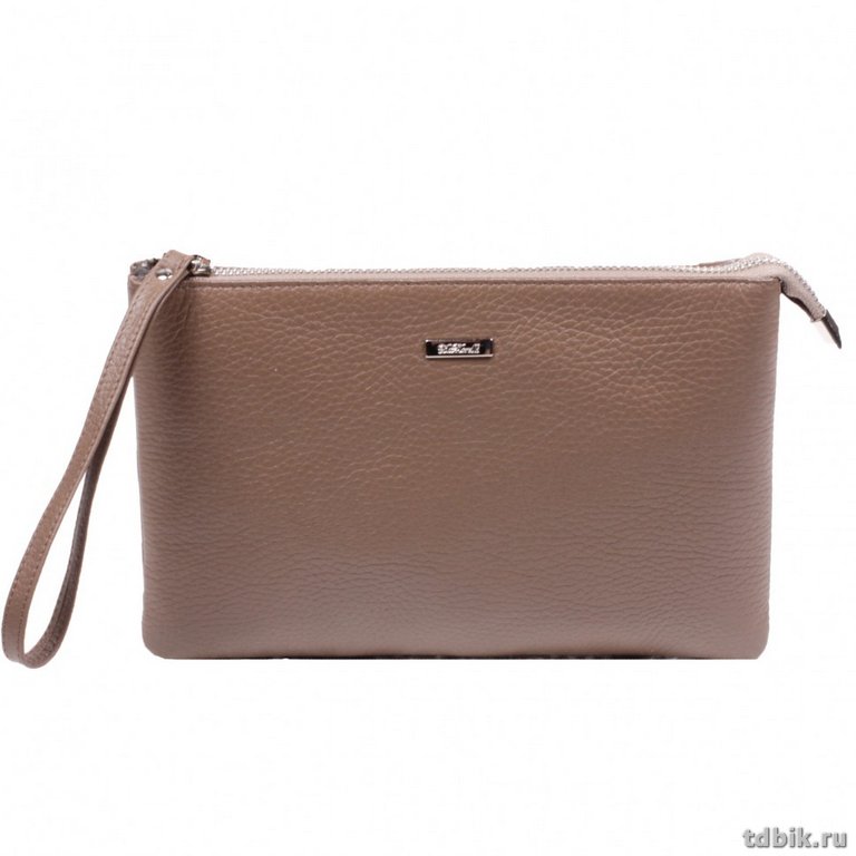 Сумка женская-клатч  D.Morelli , нат. кожа, фл.капучино