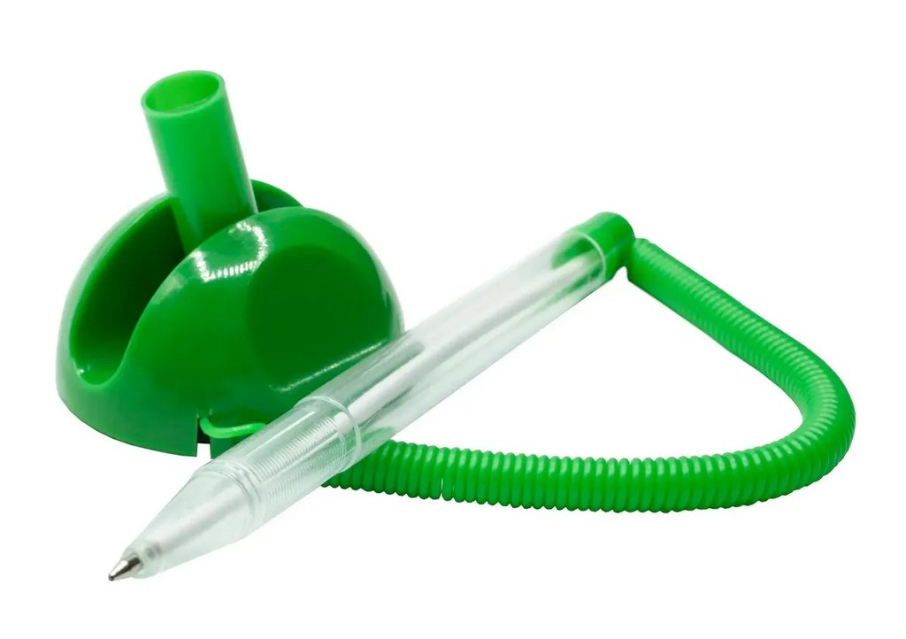 Ручка шариковая настольная зеленый корпус Buro 0,7мм синяя (стерж. 125мм, линия 0,5мм)