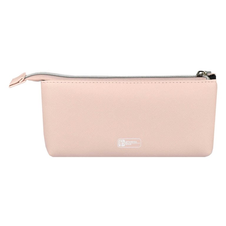 Пенал  для девочки "Паттерн" 19*10,5 см кожзам, розовый