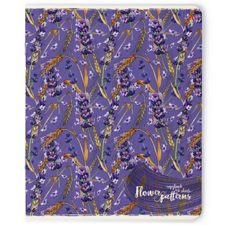 Тетрадь 48 лист кл. А5 на скрепке "ЦВЕТЫ И КОЛОСКИ"  5 ВИДОВ