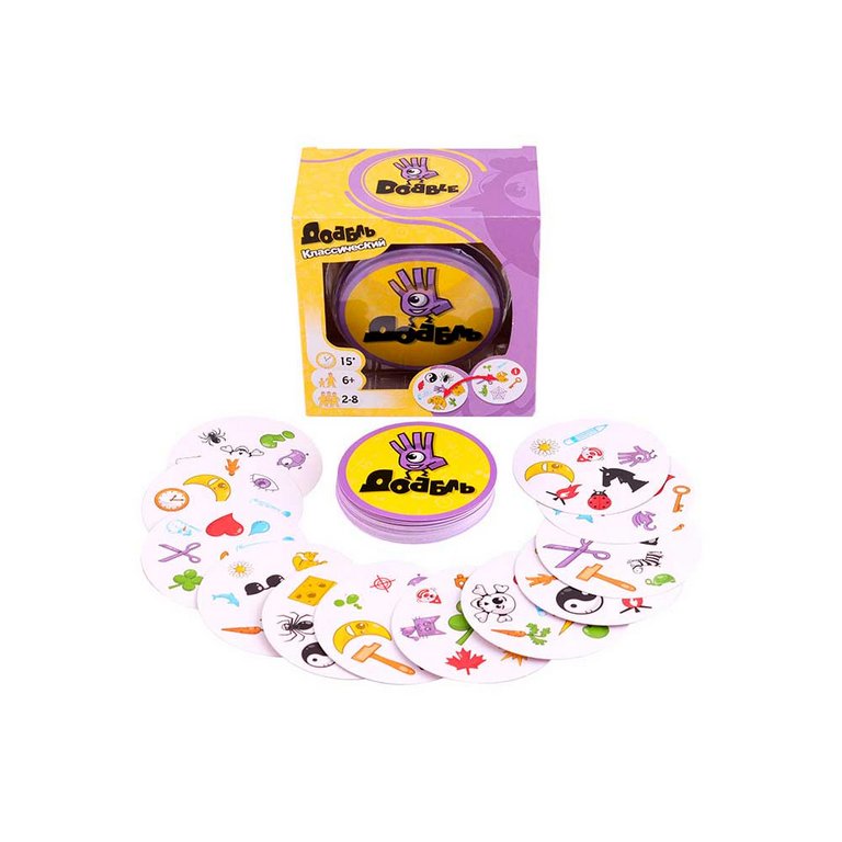 Игра настольная  .6+ с карточками "Доббль" (2-8 игроков, 15 мин) Стиль жизни