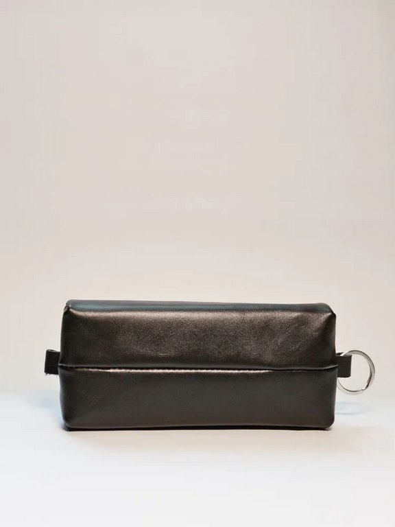 Футляр для ключей  D.Morelli "Black" из нат.кожи, на молнии