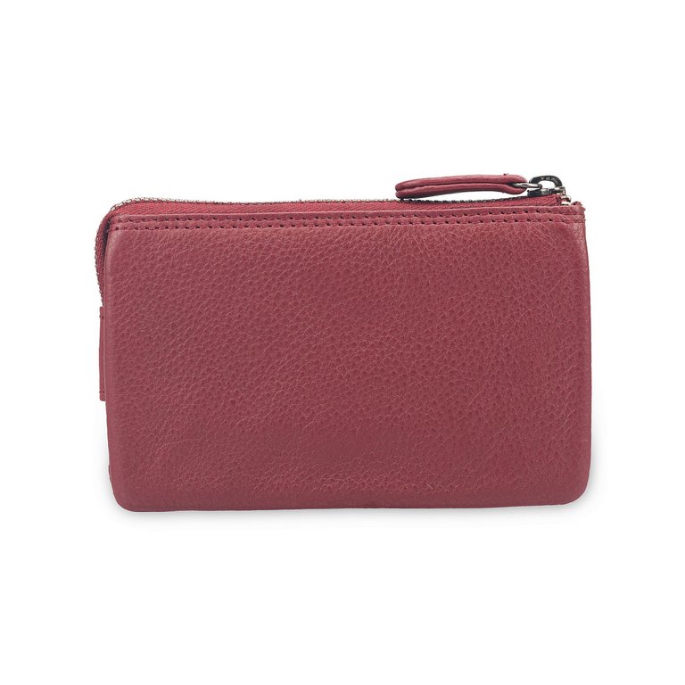 Футляр для ключей Dr.Koffer 8*13см, бордовый