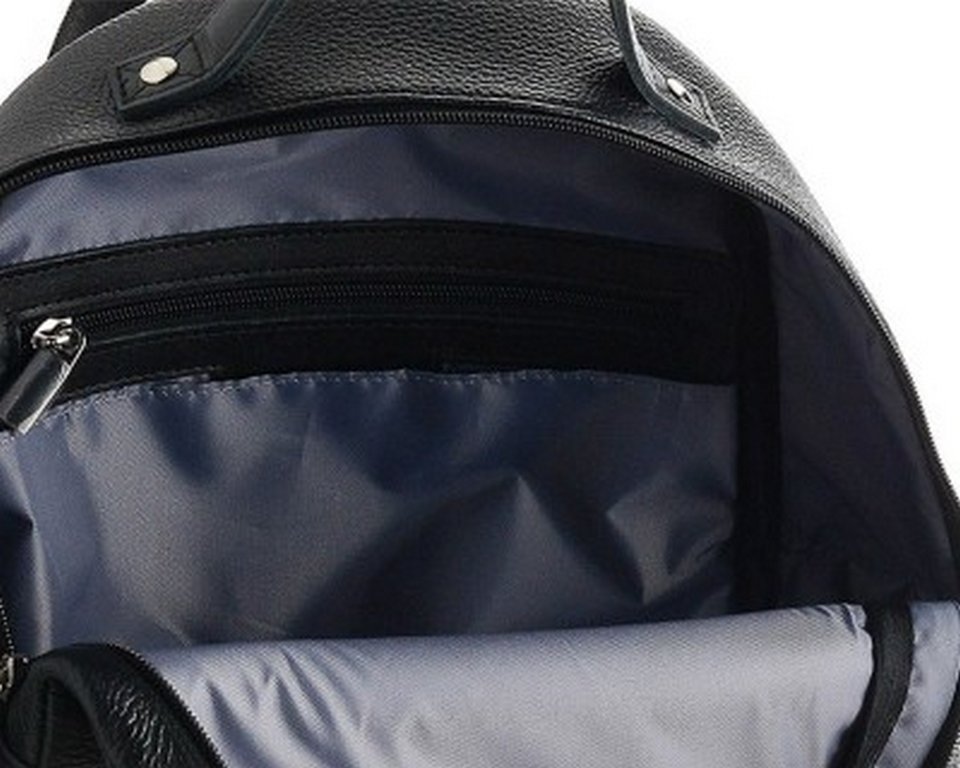 Рюкзак женский Mistral 32*25*12 см, цвет черный, нат. кожа