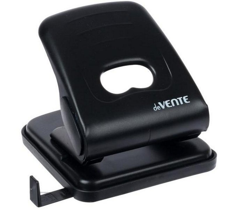 Дырокол до 35л метал. deVENTE с линейкой черный