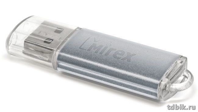 Флеш-диск  4Gb  Mirex Unit Silver