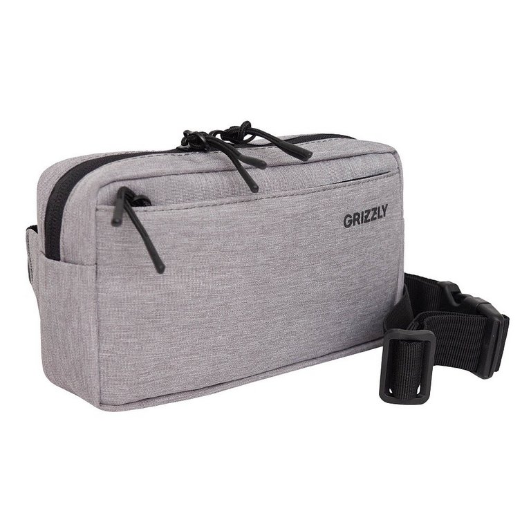 Сумка поясная Grizzly 20*11*5,5 см серая