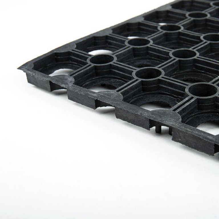 Коврик придверный грязесборный, резиновый ячеистый  50x100х1,6 см