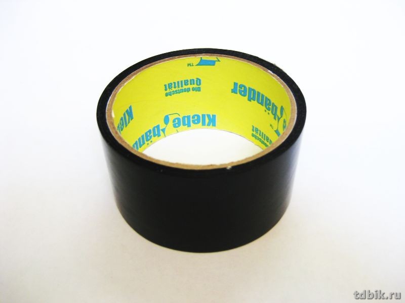 Скотч цветной черный 50 мм *57 м Klebebander