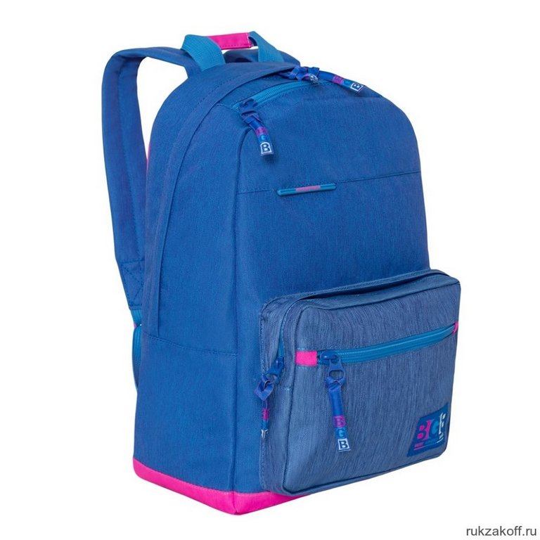 Рюкзак молодежный женский Grizzly 28*41*18 см., 17л., синий