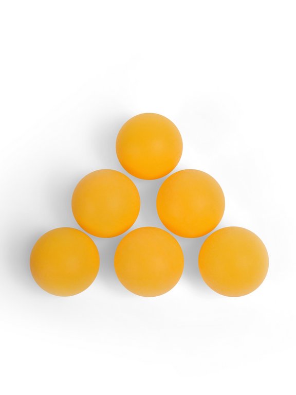 Мяч для настольного тенниса, набор 6 шт., цвет оранжевый