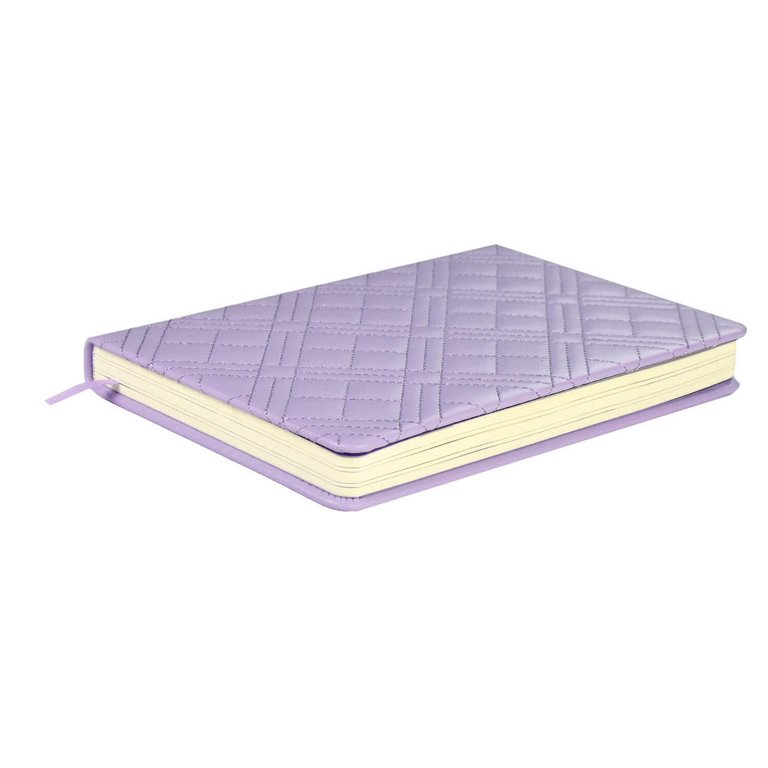 Ежедневник без дат А5 Escalada "ЛАЙКА СИРЕНЕВЫЙ" кожзам, переплет тверд. с поролоном