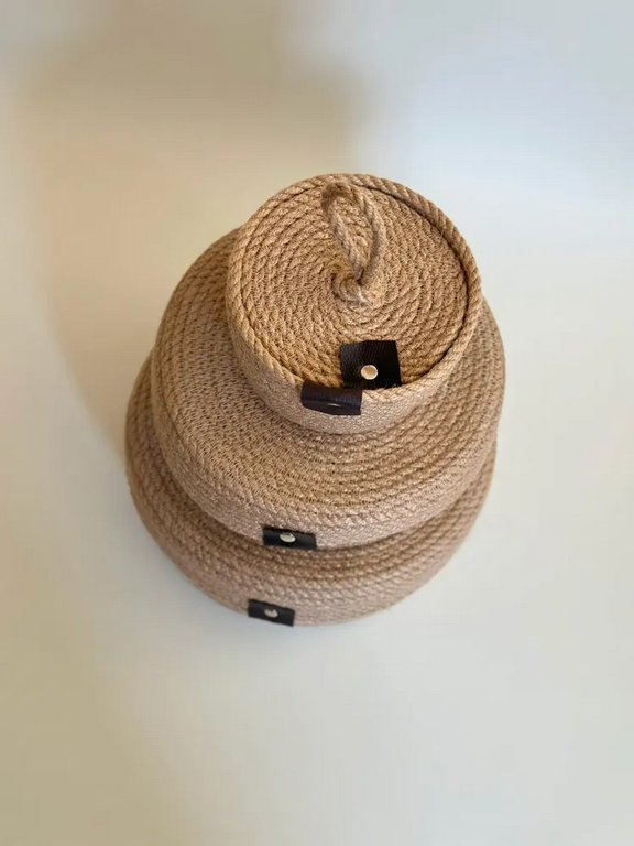 Ключница настенная "набор 3х корзин" коричневый ADASTRA LUX