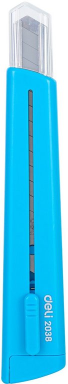 Нож канцеляр. шир. 0,9 см, метал. направляющие Deli "Rio"