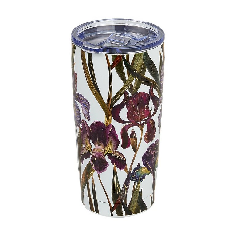 Термостакан 600 мл BrunoVisconti "FLORA. Ирисы" нерж. сталь