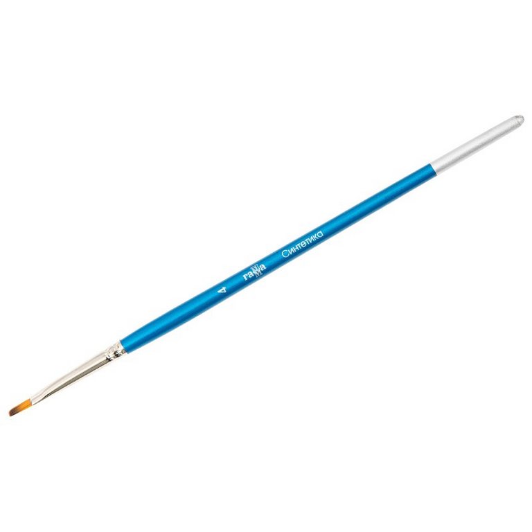 Кисть Синтетика № 4 плоская Гамма