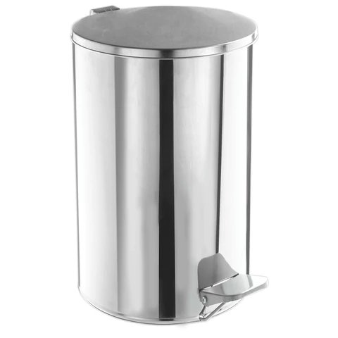 Ведро из нержав. стали с откидной крышкой ТИТАН зеркальное, нержавеющая сталь 20л