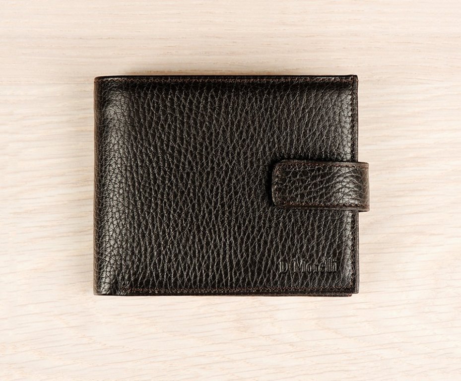 Портмоне D.Morelli мужское "Texas" с хляст., нат.кожа, цвет коричневый