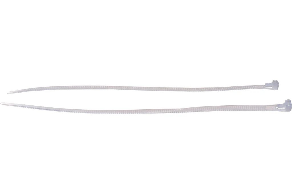 Стяжка нейлоновая 300*7,2 мм, цв. белый, 50шт/уп многоразовые СИБРТЕХ