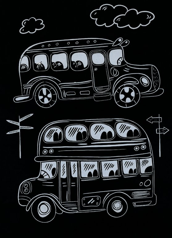 Гравюра-блокнот 14x20 см "Транспорт" Hobbius