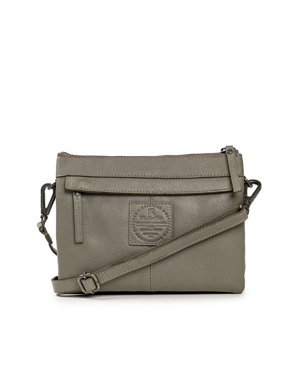 Сумка женская Dr.Koffer 23х17х8см см, нат.кожа серая