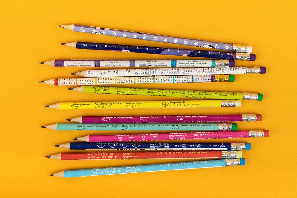 Карандаш ч/г HB Воскресенская к/ф "Таблица умножения" c ластиком
