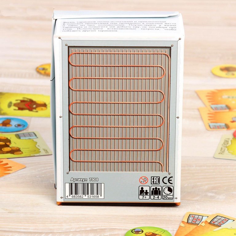 Игра настольная  .7+ с карточками "Тараканы в холодильнике" Нескучные игры