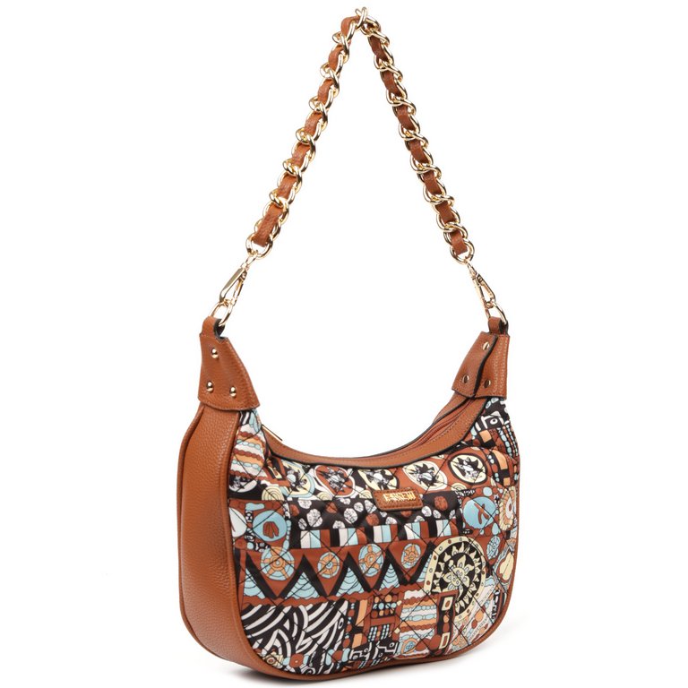 Сумка женская FABRETTI 29х21х8 см, искусст. кожа, бежевый