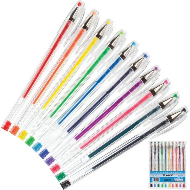 Набор гелевых ручек 10 шт. Beifa Классика