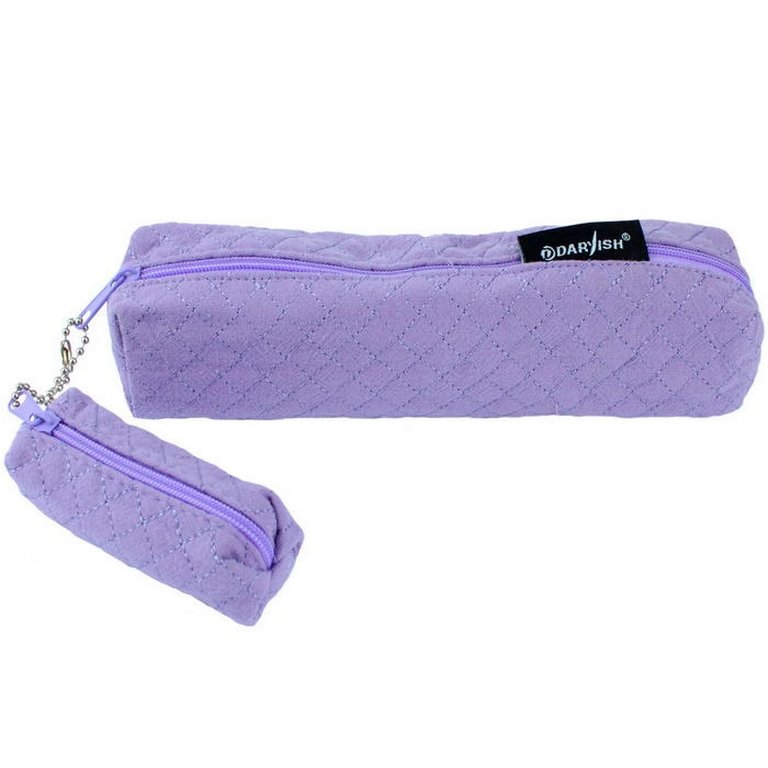 Пенал  для девочки "Стеганый +кошелек" (ассорти)