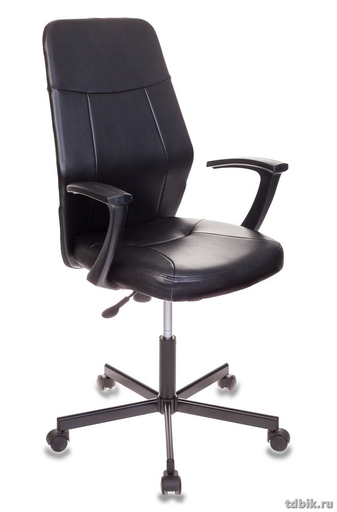 Кресло оператора Бюрократ CH-605/BLACK (искусственная кожа крестовина металл, цв.черный)