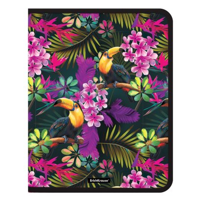 Папка для тетрадей А4+ на молнии ErichKrause "Tropics" (251*334мм)