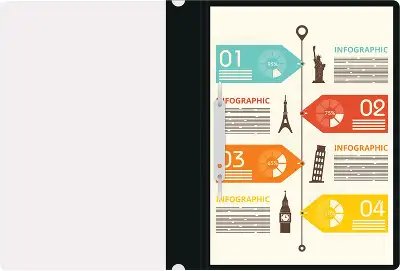 Папка-скоросшиватель А4 пластик, (0,11/0,13 мм) черная Silwerhof Eco