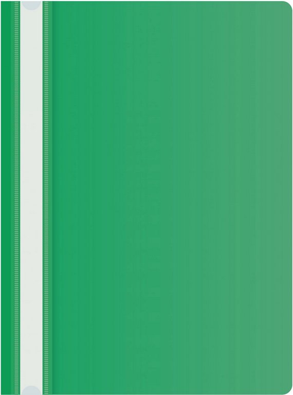 Папка-скоросшиватель А4 пластик, (0,11/0,13 мм) зеленая Silwerhof Eco
