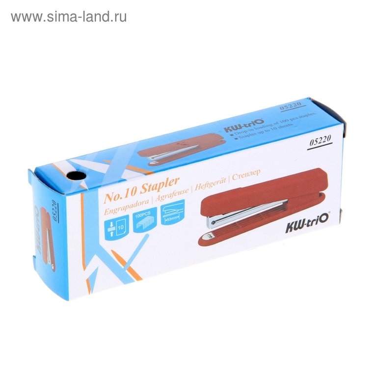 Степлер № 10 до 10л KW-trio ассорти