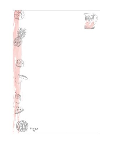 Сменный блок А5 50л. к общим тетрадям, без линовки, тонир. бежевый "ФРУКТОВОЕ НАСТРОЕНИЕ"