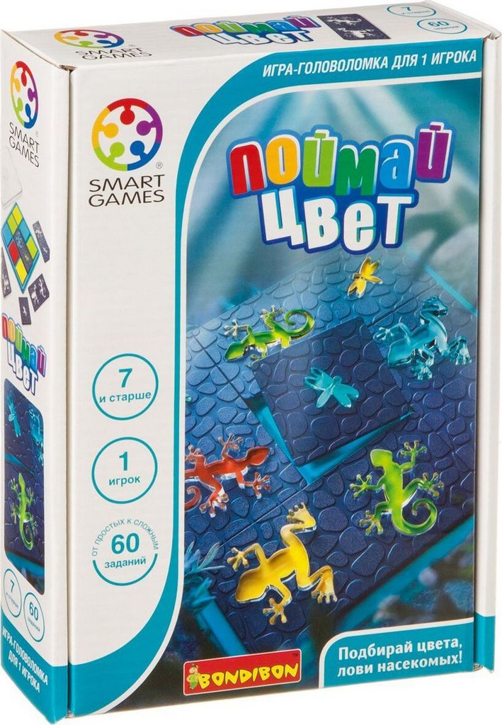 Игра логическая .7+ "Поймай цвет" Bondibon